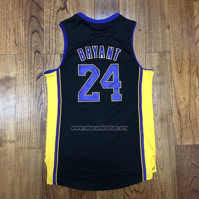 Camiseta Los Angeles Lakers Kobe Bryant NO 24 2017-18 Negro